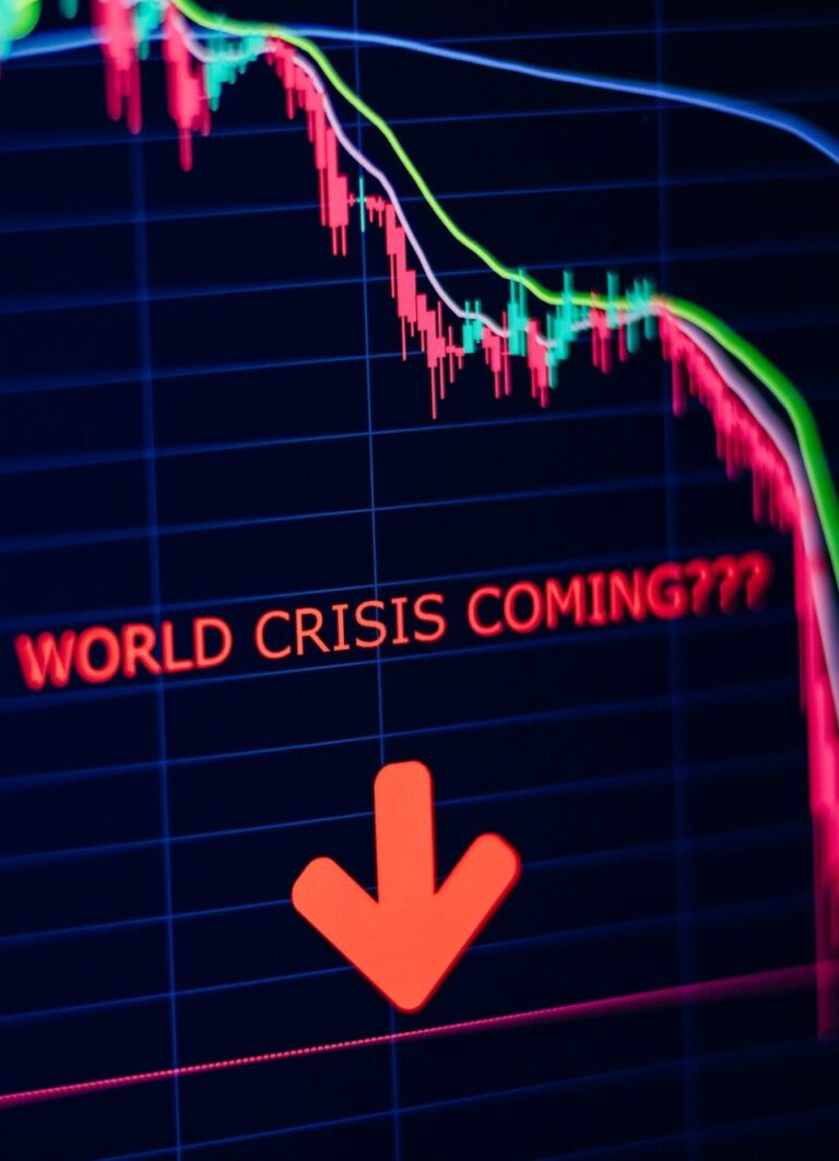 economy crisis panic stock market crash graph