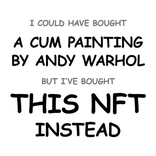 A Cum Painting by Andy Warhol