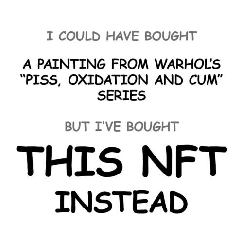 A Painting from Warhol’s “Piss, Oxidation and Cum” Series