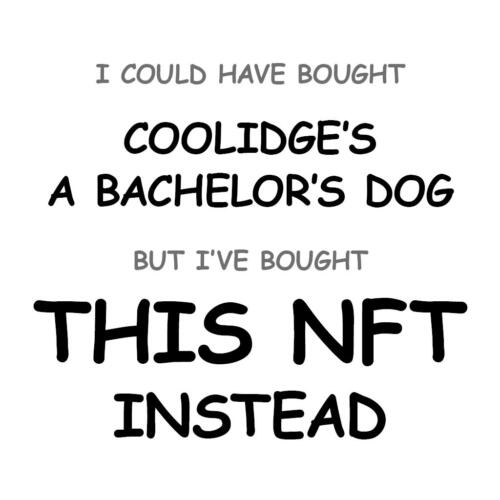 Coolidge’s A Bachelor’s Dog