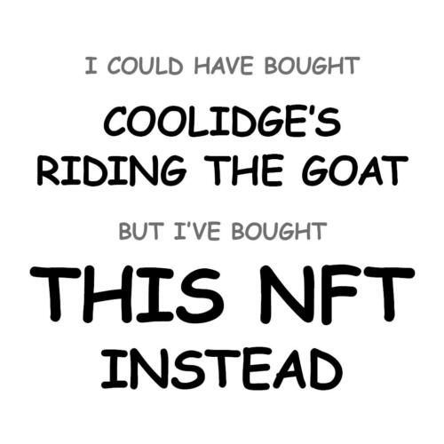 Coolidge’s Riding the Goat