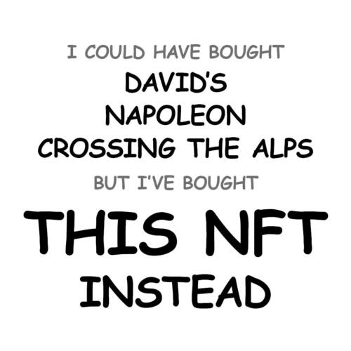 David’s Napoleon crossing the Alps