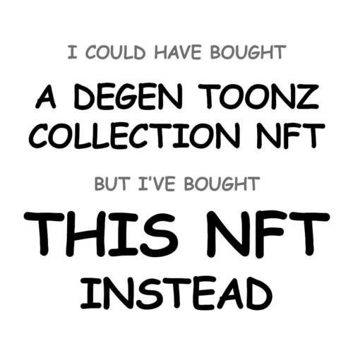 A DEGEN TOONZ COLLECTION NFT