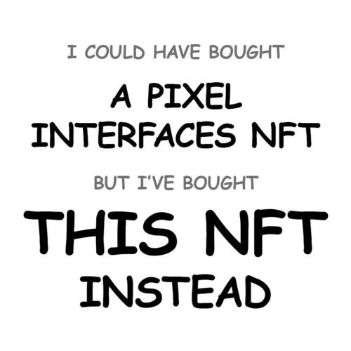 A Pixel Interfaces NFT