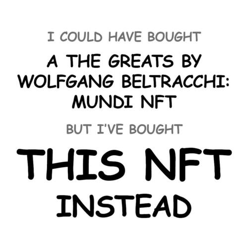 A The Greats by Wolfgang Beltracchi: Mundi NFT