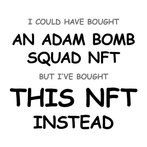 An Adam Bomb Squad NFT