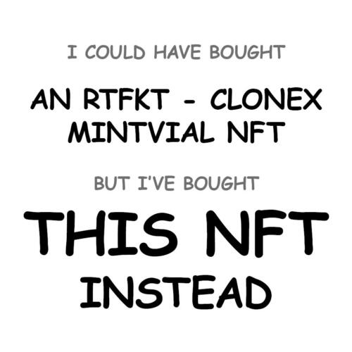 An RTFKT - CloneX Mintvial NFT