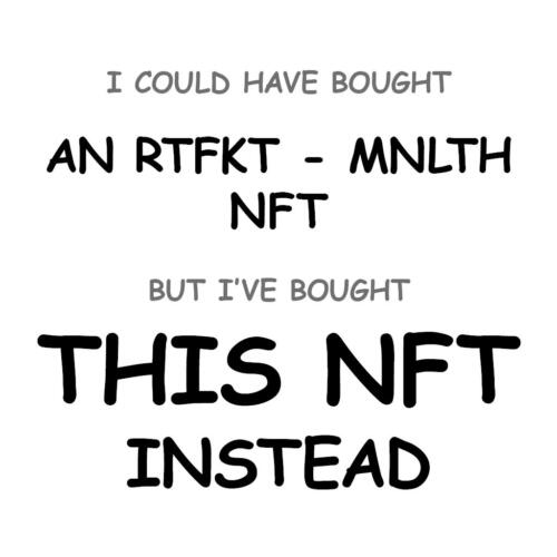 An RTFKT - MNLTH NFT