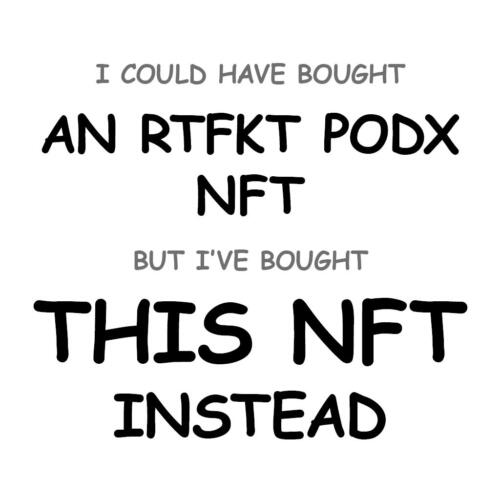 An RTFKT PodX NFT