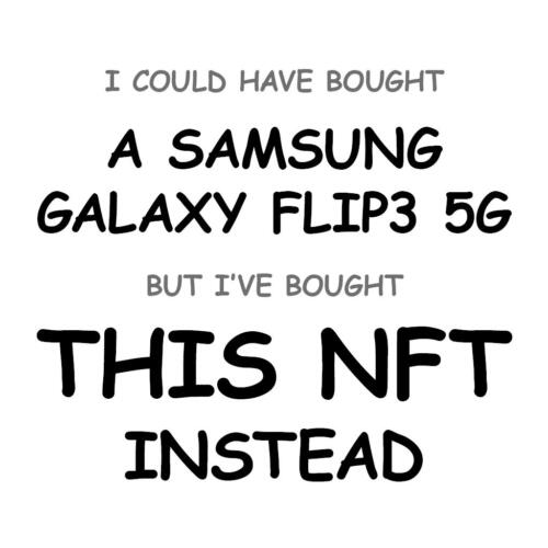A Samsung Galaxy Flip3 5G