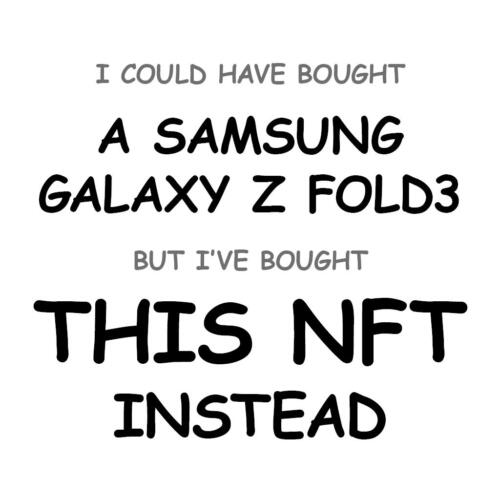 A Samsung Galaxy Z Fold3
