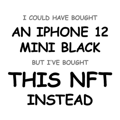 An iPhone 12 mini Black