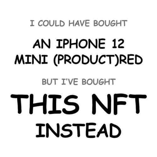 An iPhone 12 mini (PRODUCT)RED