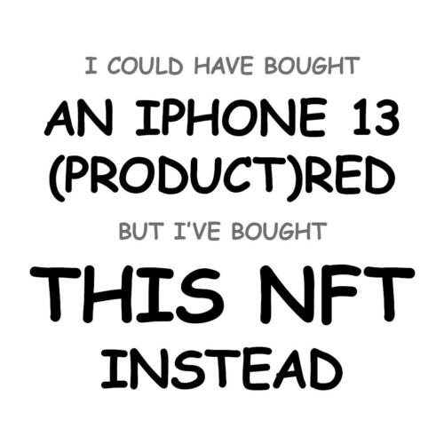 An iPhone 13 (PRODUCT)RED