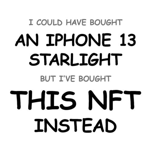 An iPhone 13 Starlight