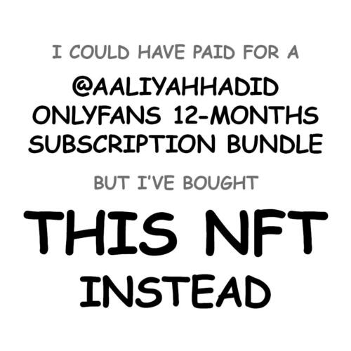 @aaliyahhadid OnlyFans 12-Months Subscription Bundle