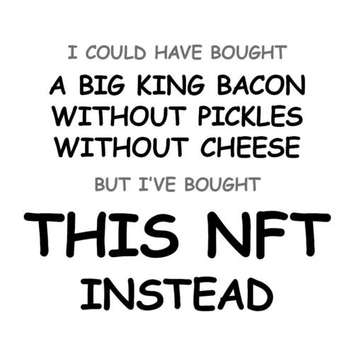 A Big King Bacon without Pickles without Cheese