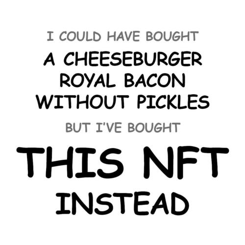 A Cheeseburger Royal Bacon without Pickles