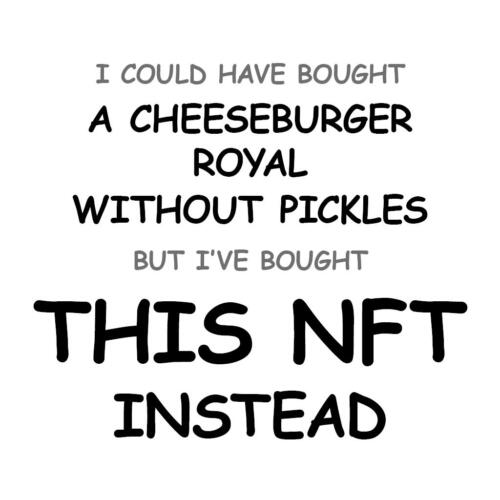 A Cheeseburger Royal without Pickles