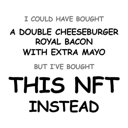 A Double Cheeseburger Royal Bacon with Extra Mayo