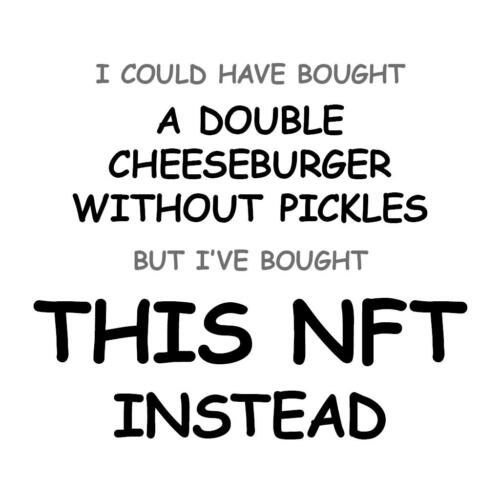 A Double Cheeseburger without Pickles