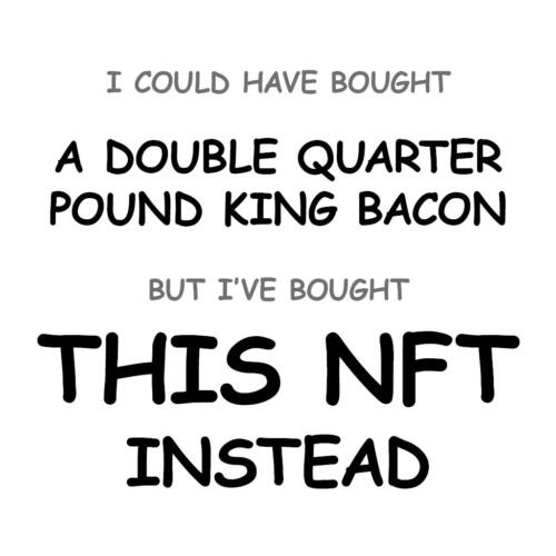 A Double Quarter Pound King Bacon