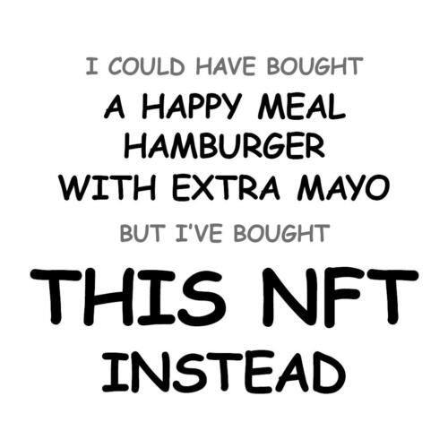 A Happy Meal Hamburger with Extra Mayo