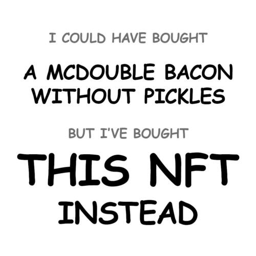 A McDouble Bacon without Pickles