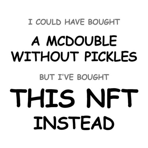 A McDouble without Pickles