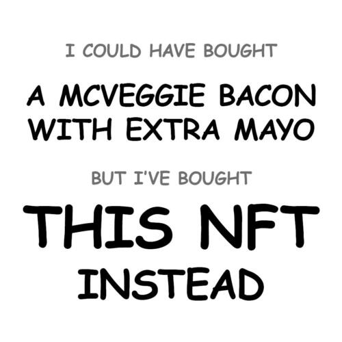 A McVeggie Bacon with Extra Mayo