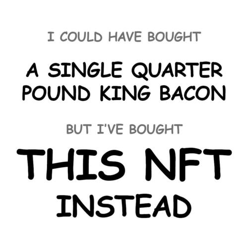 A Single Quarter Pound King Bacon