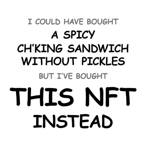 A Spicy Ch’King Sandwich without Pickles