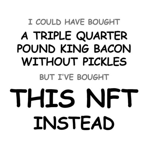 A Triple Quarter Pound King Bacon without Pickles