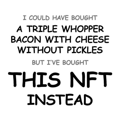 A Triple Whopper Bacon with Cheese without Pickles