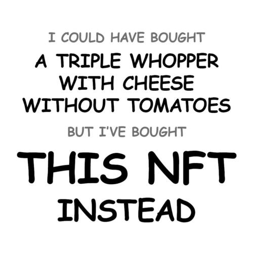 A Triple Whopper with Cheese without Tomatoes