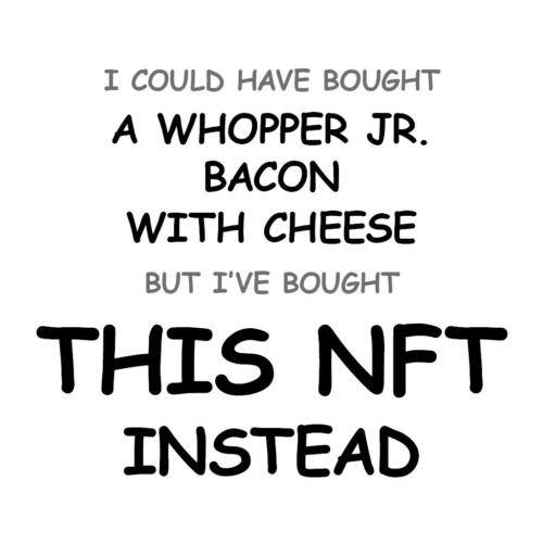 A Whopper Jr. Bacon with Cheese