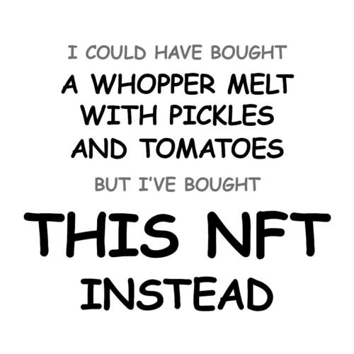 A Whopper Melt with Pickles and Tomatoes