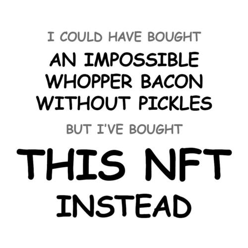 An Impossible Whopper Bacon without Pickles