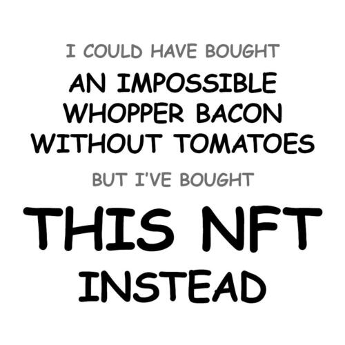 An Impossible Whopper Bacon without Tomatoes