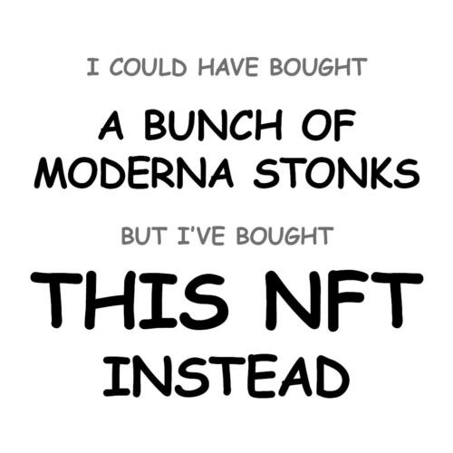 A Bunch of Moderna Stonks