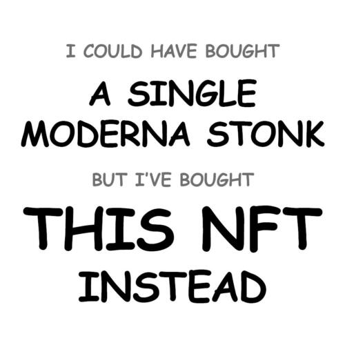 A Single Moderna Stonk