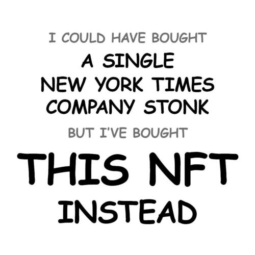 A Single New York Times Company Stonk