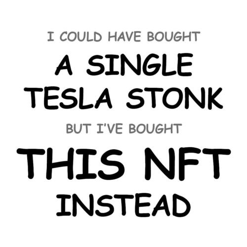 A Single Tesla Stonk