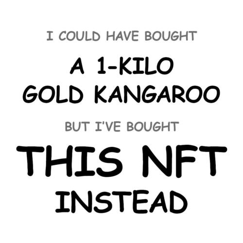 A 1-Kilo Gold Kangaroo