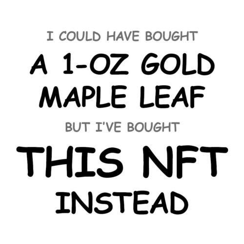 A 1-oz Gold Maple Leaf