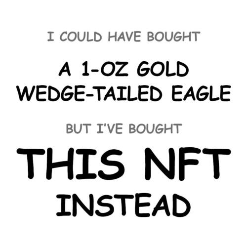 A 1-oz Gold Wedge-Tailed Eagle