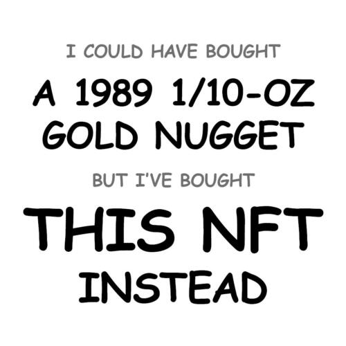 A 1989 1/10-oz Gold Nugget