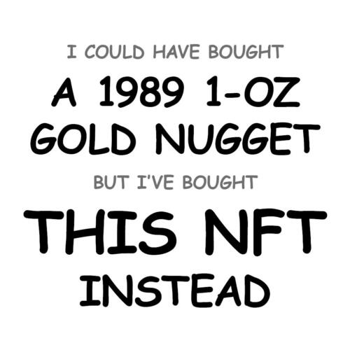 A 1989 1-oz Gold Nugget