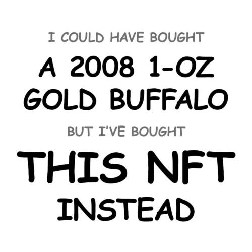 A 2008 1-oz Gold Buffalo