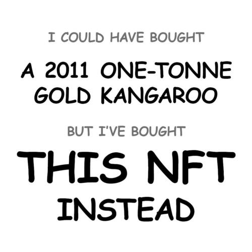 A 2011 One-Tonne Gold Kangaroo